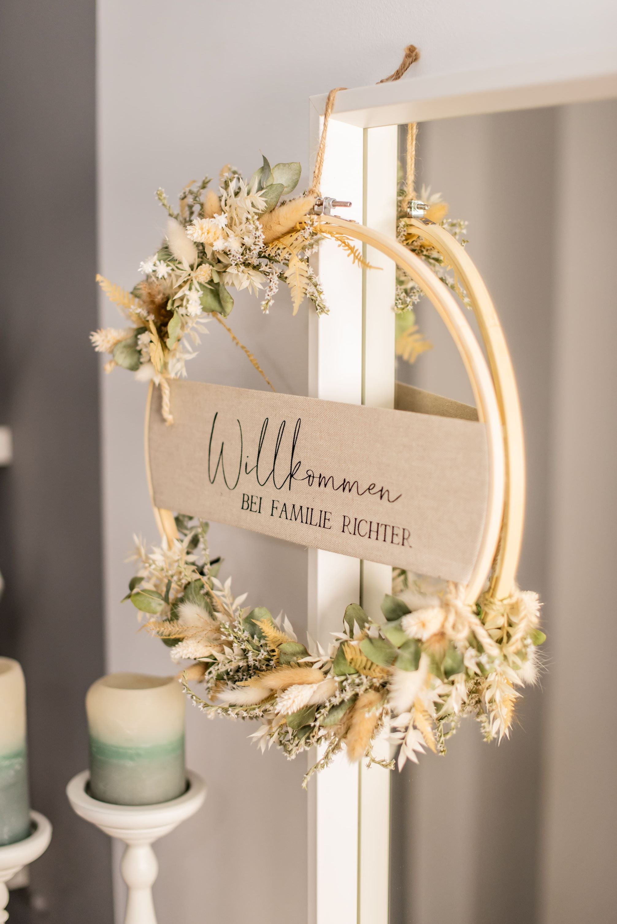 Personalisierte Türkränze für jeden Anlass – Hochzeit, Einzug & mehr – herzstueckrichter