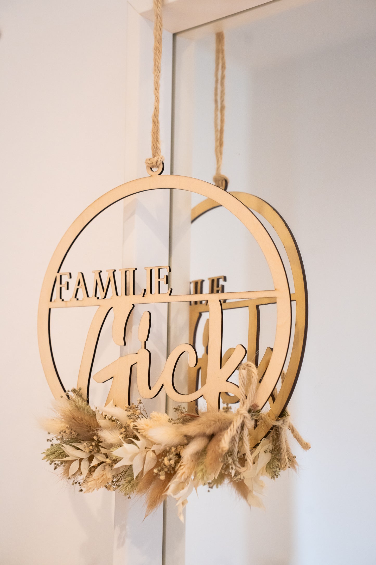 Eleganter Türkranz – Geschenk zum Muttertag • Hochzeit Deko • Frühlingskranz für sie • Handgemachte Dekoration für Zuhause
