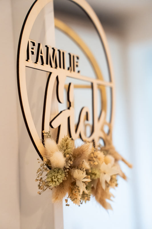 Eleganter Türkranz – Geschenk zum Muttertag • Hochzeit Deko • Frühlingskranz für sie • Handgemachte Dekoration für Zuhause