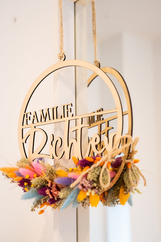 Farbenfroher Türkranz – Geschenk zum Muttertag • Hochzeit Deko • Frühlingskranz für sie • Handgemachte Dekoration für Zuhause