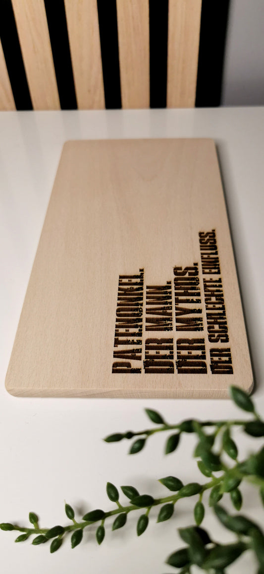 Frühstücksbrett mit Spruch - Geschenkidee für Tante, Onkel, Schwester, Bruder oder, oder, oder.