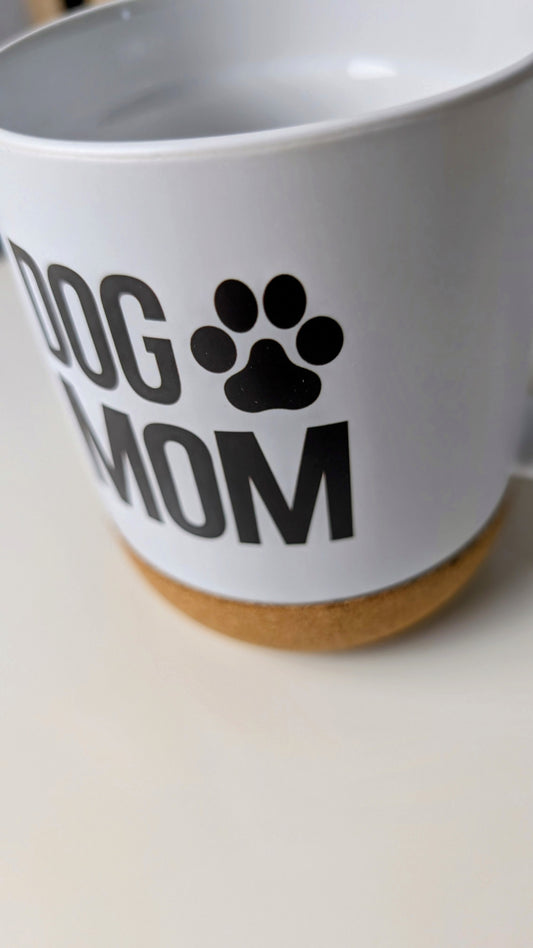 Kaffeebecher mit Korkboden "Dog Mom"