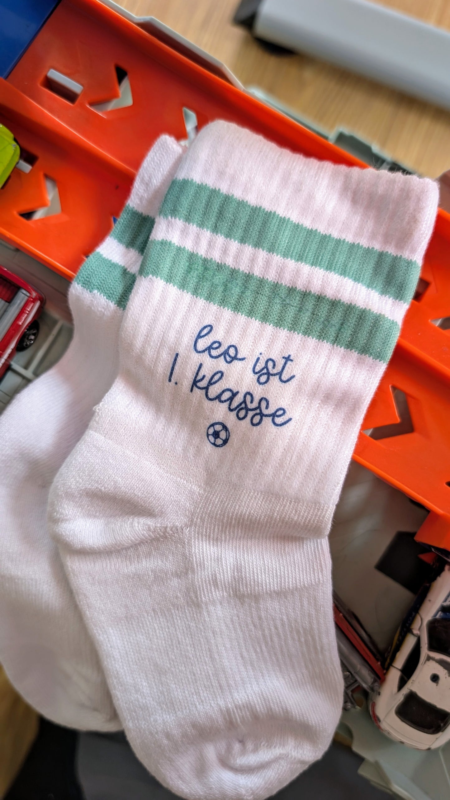 Kindersocken mit Druck "Schulkind"
