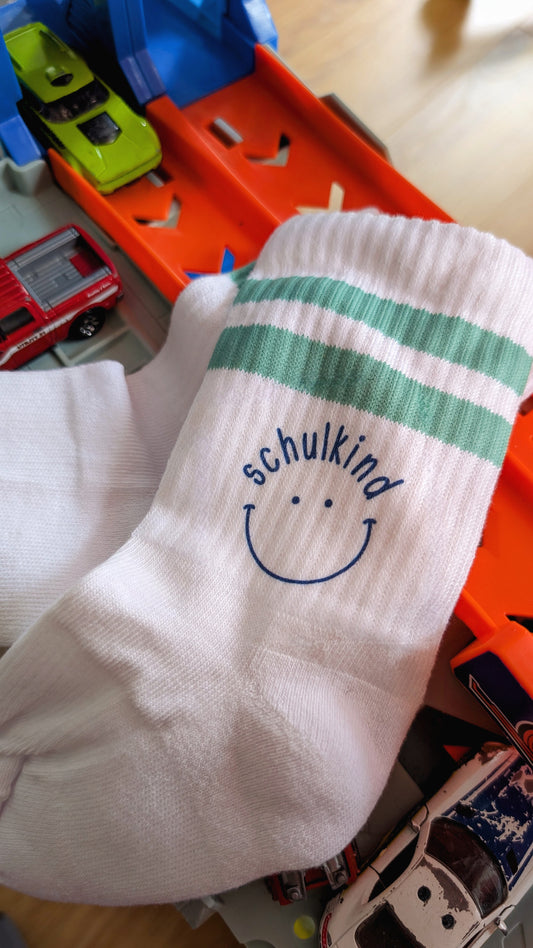 Kindersocken mit Druck "Schulkind"