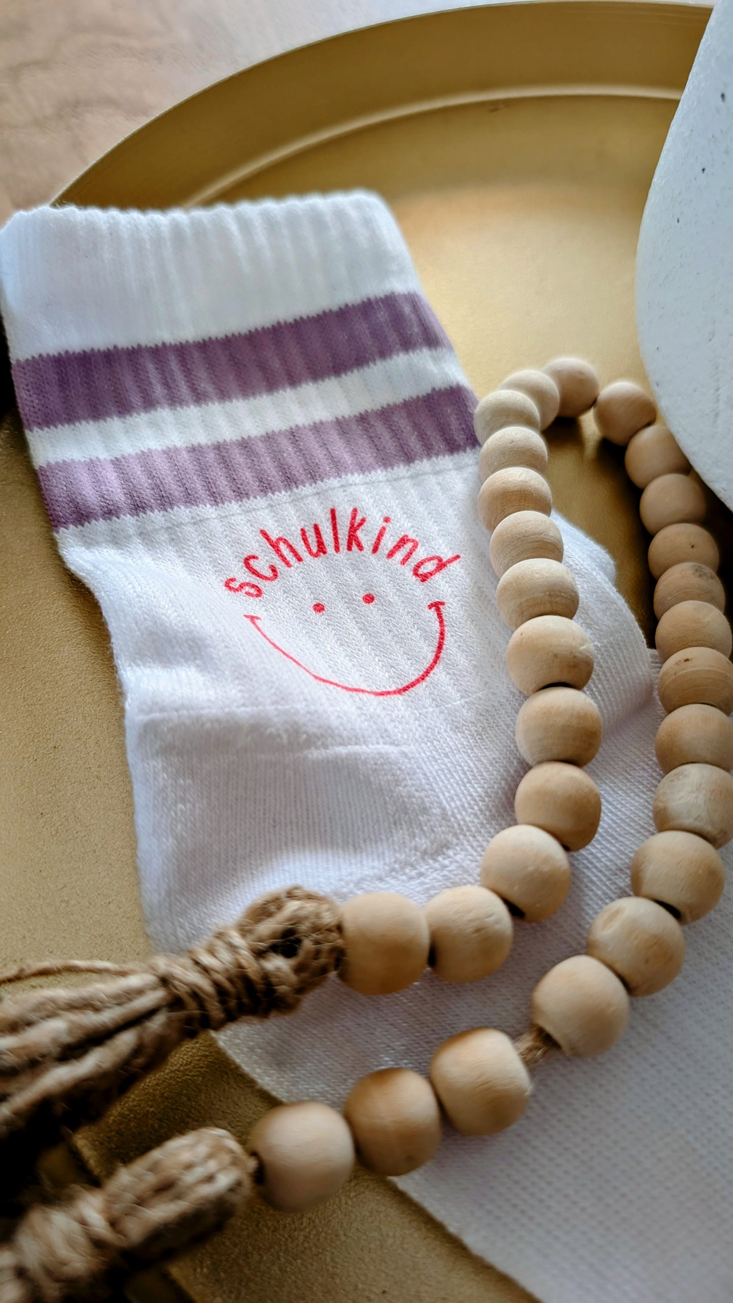 Kindersocken mit Druck "Schulkind"