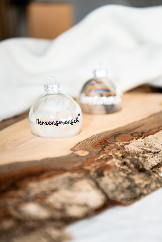 Stilvoll personalisierte Weihnachtskugel - 6cm