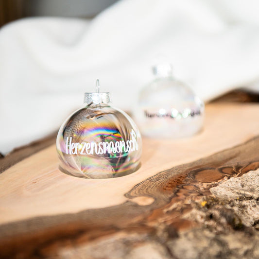 Stilvoll personalisierte Weihnachtskugel - 6cm