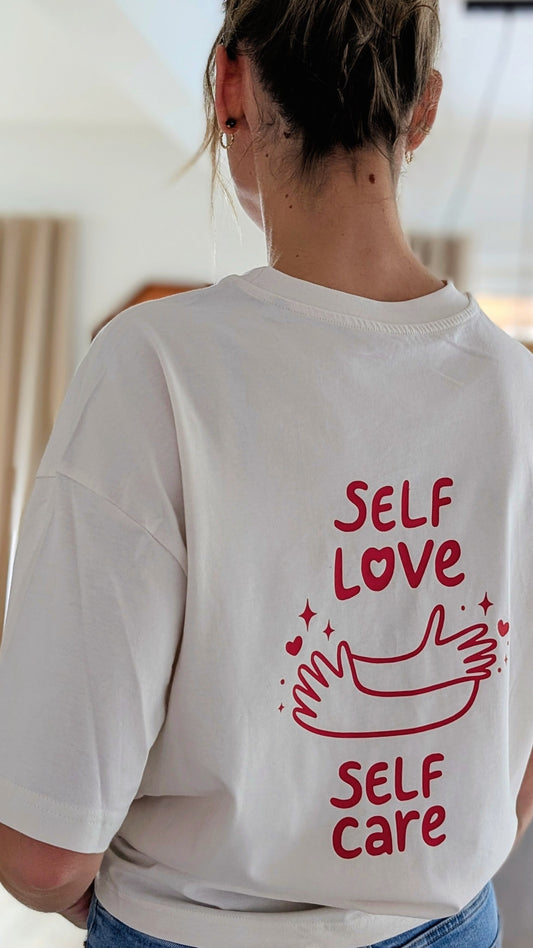Damen | Boxy T-Shirt "self love self care"