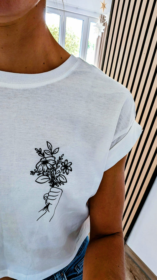 Shirt mit Druck 'Freut euch nicht zu spät'