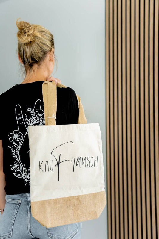 Jute shopper XXL 'luck'