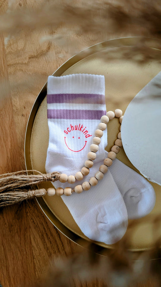 Kindersocken mit Druck "Schulkind"