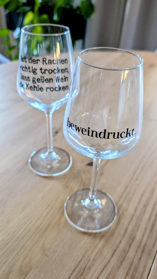 Sale - Weinglas mit Spruch