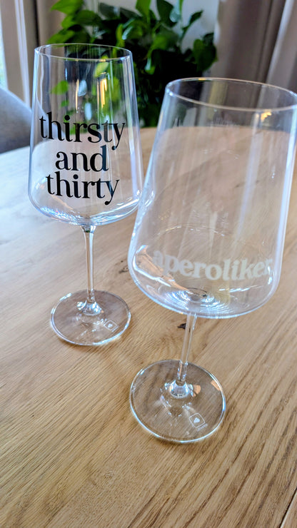 Sale - Weinglas mit Spruch