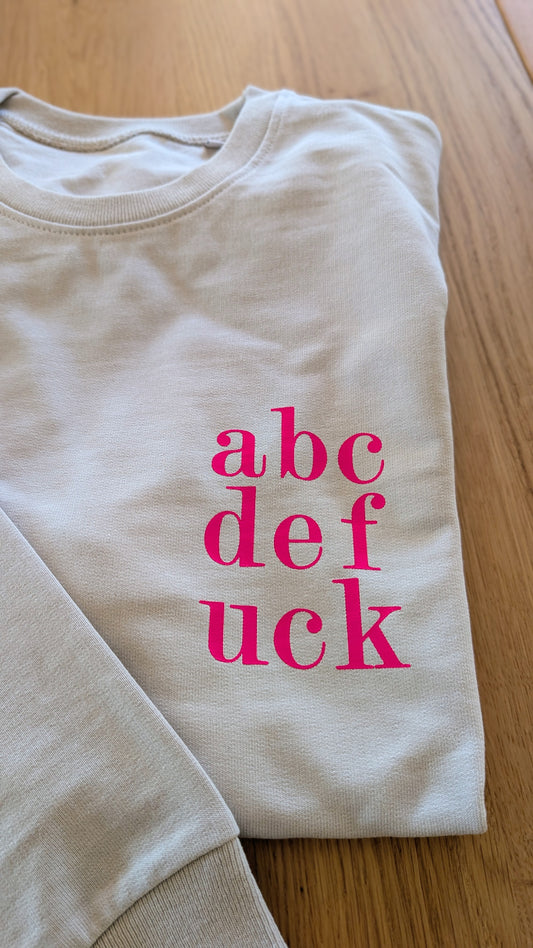 Sale - Damen Sweater "abcd", Gr. XXL, grey fog - B-Ware