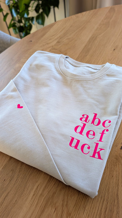 Sale - Damen Sweater "abcd", Gr. XXL, grey fog - B-Ware