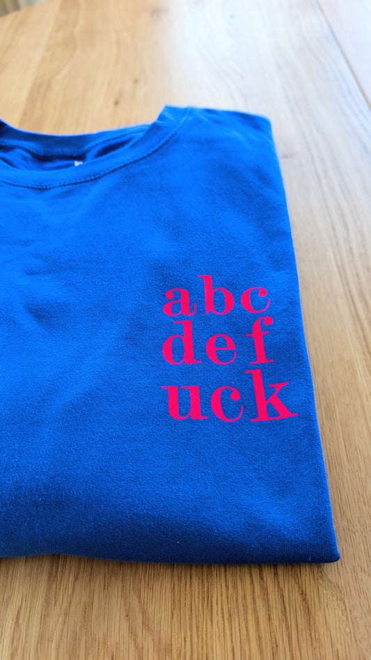 Sale - Damen Sweater "abcd", Gr. XL, royal blue