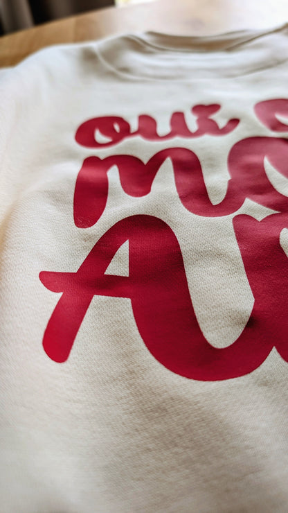 Damen | Sweater mit Druck "oui oui mon ami"