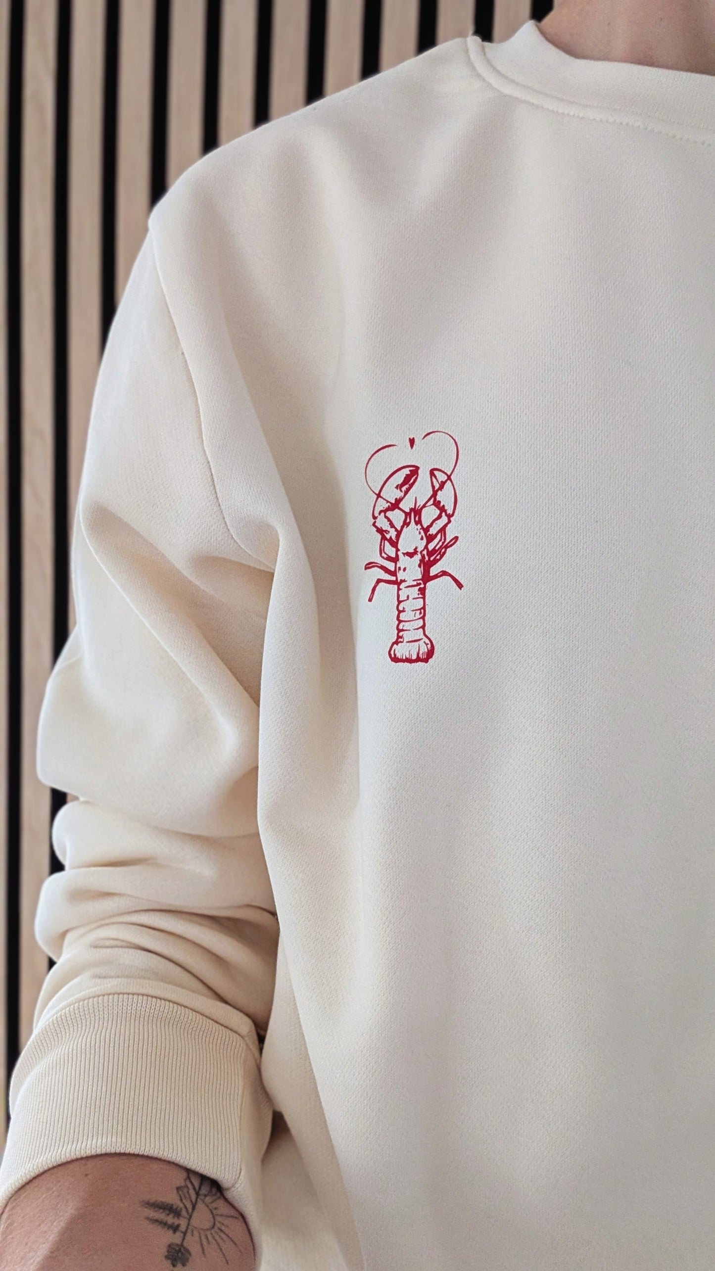 Damen | Sweater mit Druck "oui oui mon ami"