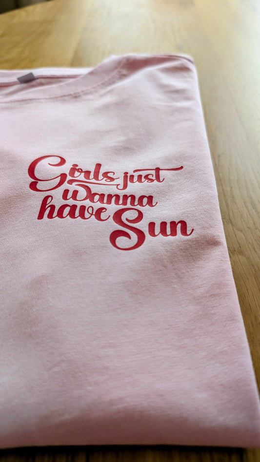 Damen | Boxy T-Shirt "girls just wanna have sun"