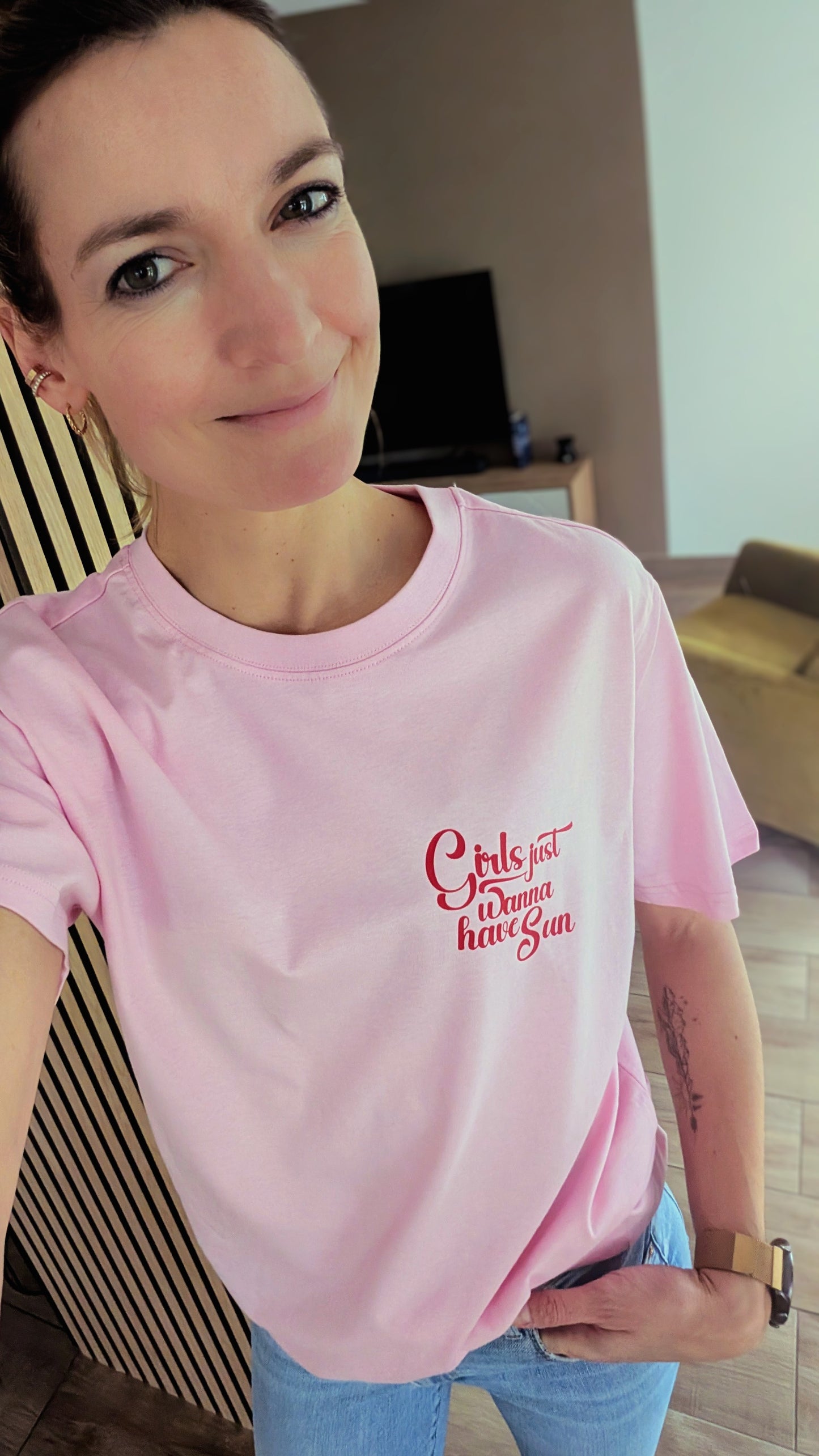 Damen | Boxy T-Shirt "girls just wanna have sun"