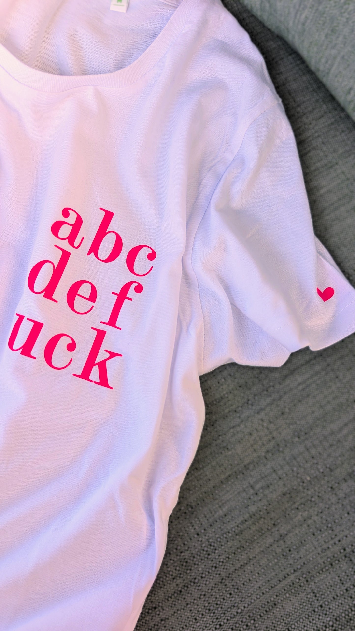 Sale Damen | T-Shirt mit Druck "abcd"