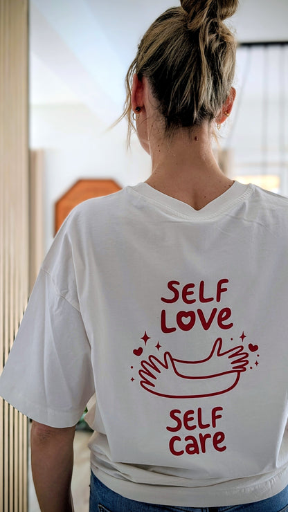 Damen | Boxy T-Shirt "self love self care"